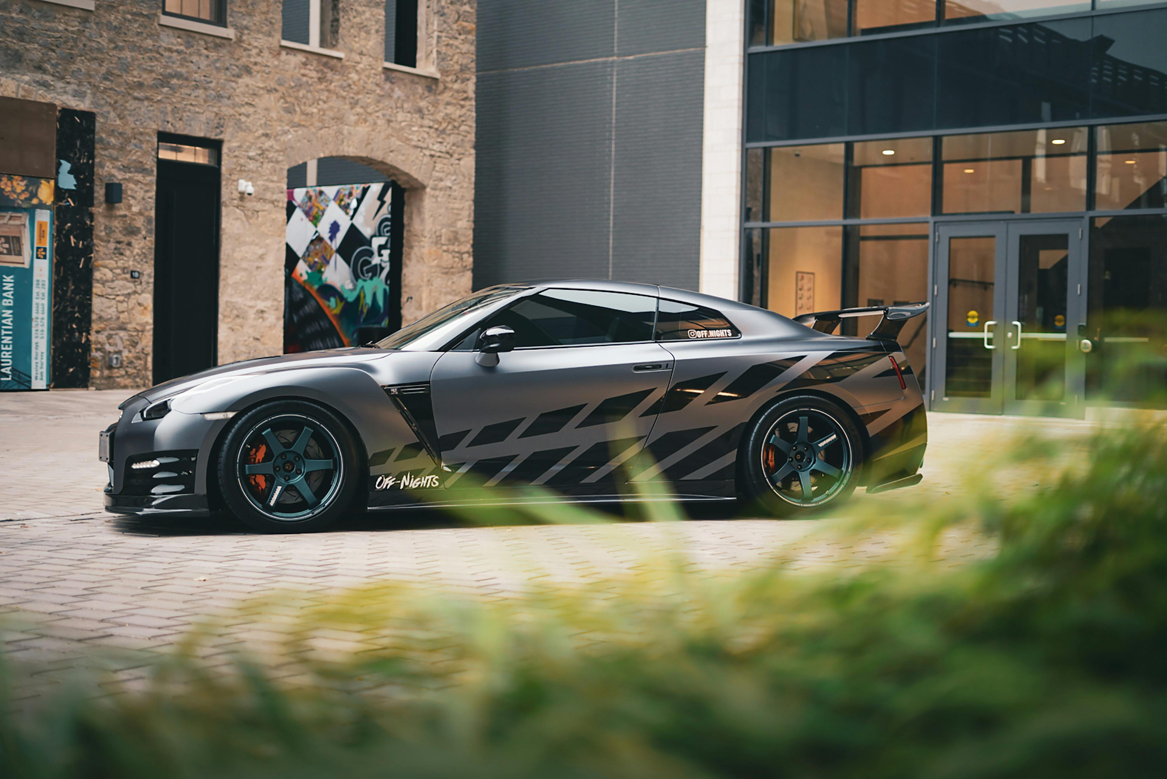 Car wrapping nero opaco